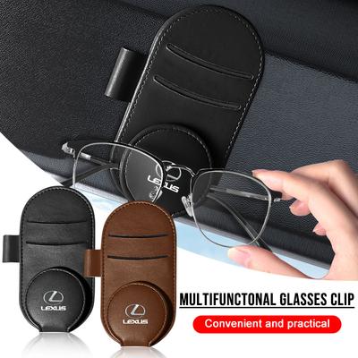 Car Multifunction Sunglasses Clip Card Ticket Holder Stand Eyeglasses for 250 300 RX 300 350 US 200 GX 400 460 LX GS450H GS350 ES 350 300H NX300
