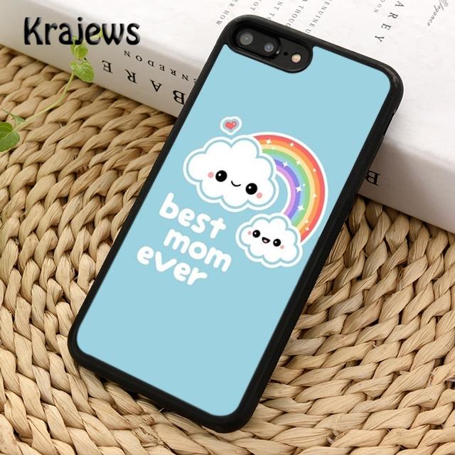 Krajews Best Mom ever In The World Phone Case Cover For iPhone 14 6s 7 8 plus X XR XS 11 12 13 pro max Samsung S21 S22ultra Plus