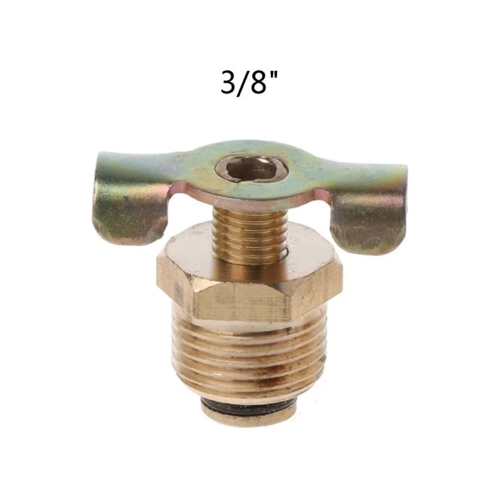 Brass Drain Valve for Smooth of Air Tank Ports NPT 14 /38 /12 (1pc)
