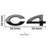 1pcs ABS 3D Car Rear Trunk Badge Sticker Styling for Citroen C2 C4 C5 Logo Auto Body Emblem Decals Auto Modified Accessories YX3