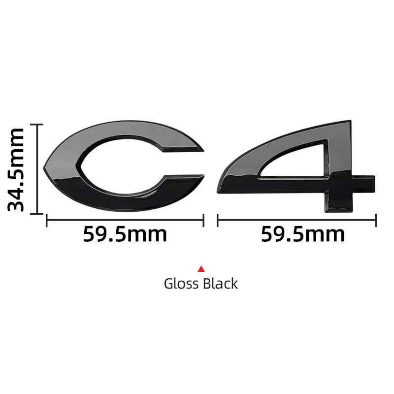 1pcs ABS 3D Car Rear Trunk Badge Sticker Styling for Citroen C2 C4 C5 Logo Auto Body Emblem Decals Auto Modified Accessories YX3