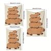 Capybara Strandtuch Niedliches Tier Stapel Druck Cartoon Design Schnell Trocknend Weich Mikrofaser Badetuch Für Kinder Tierliebhaber Geschenk
