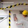 JINGRUIXIANG Yellow & Black PVC Safety Warning Tape