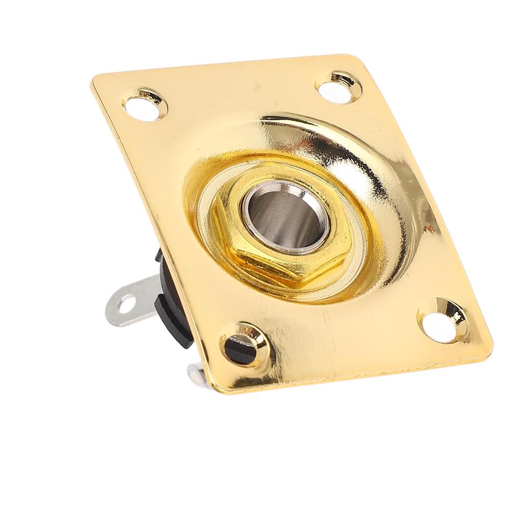 Placă mufă de ieșire pentru chitară Placă de mufă pentru mufă compactă din metal de formă pătrată pentru Telecaster