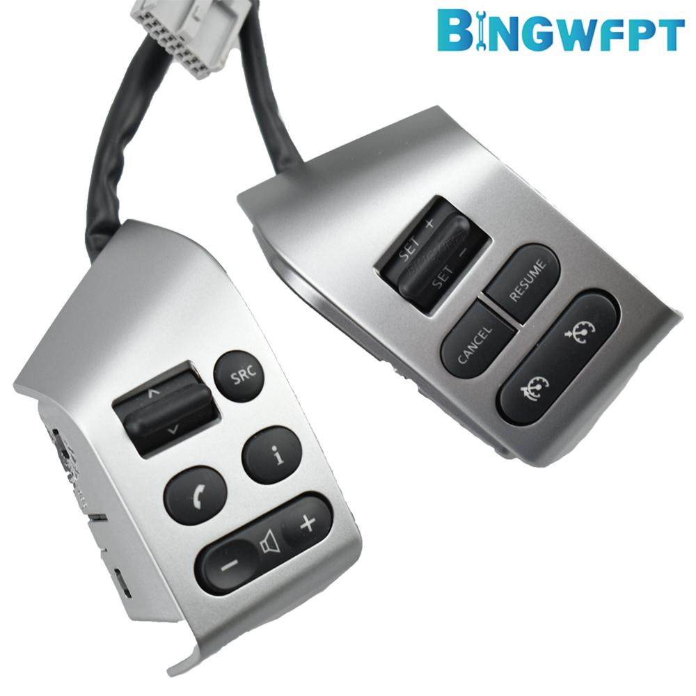 For SYLPHY 2005-2018 Steering Wheel Control Buttons With Backlight Car Styling Buttons FOR Nissan LIVINA 2007-2010