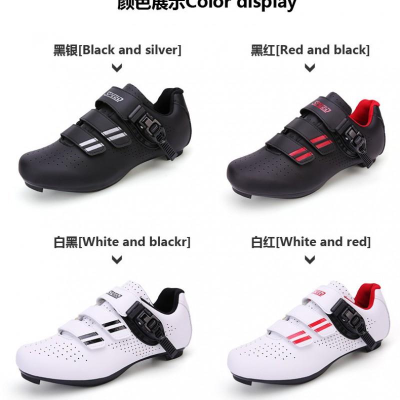 Unisex Radschuhe Rennrad Mountainbike SPD Pedale Atmungsaktiv Steife Sohle Indoor Trainer Weite Passform