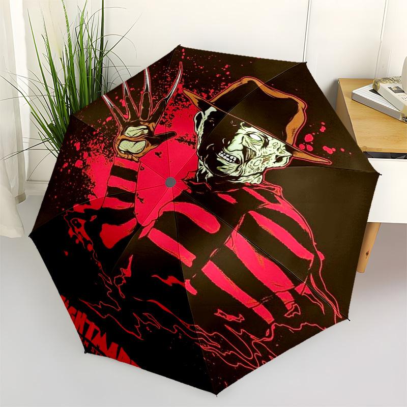 

1pc Nightmare on Elm Street Umbrella with Plastic Handle,Cartoon Pattern,Suitable for All Seasons Multi-functional Umbrella374