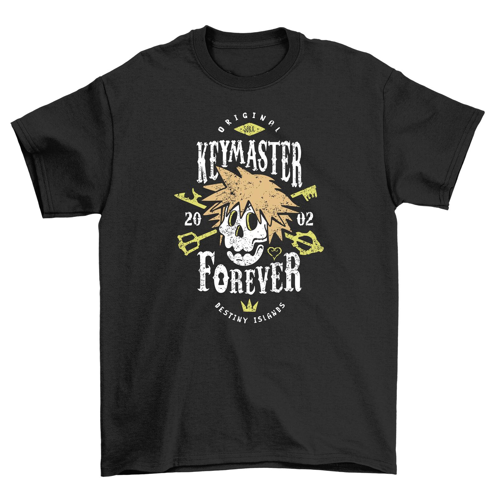 Keymaster Forever Funny T-Shirt Mens Womens Tees Top - Unlock the Jokes! Stylish Skull Design, Unisex S