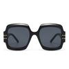 Cross-Mirror Export Latest Modern Retro Square Frame Sunglasses Ins Style Stt Photography Big-Name Sunglasses Lh004