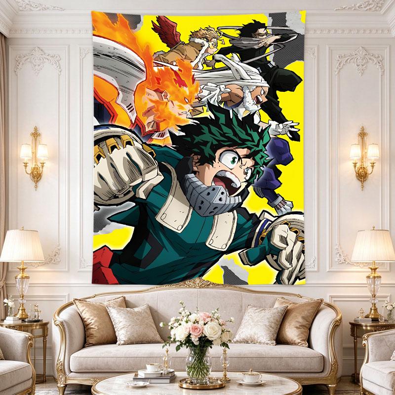 My Hero Academia Heroes Action Yellow Anime Poster Deku