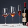 Calice da vino in cristallo stile europeo con accento in noce