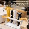 Toilet Sink Toothbrush Holder, Electric Toothbrush Desktop Storage Rack, No-drilling Bathroom Wash and Storage Item Organizer