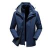 Men Women 3-in-1 Waterproof Windproof Winter Hiking Jacket With Removable Fleece Liner Outdoor Sport Coat