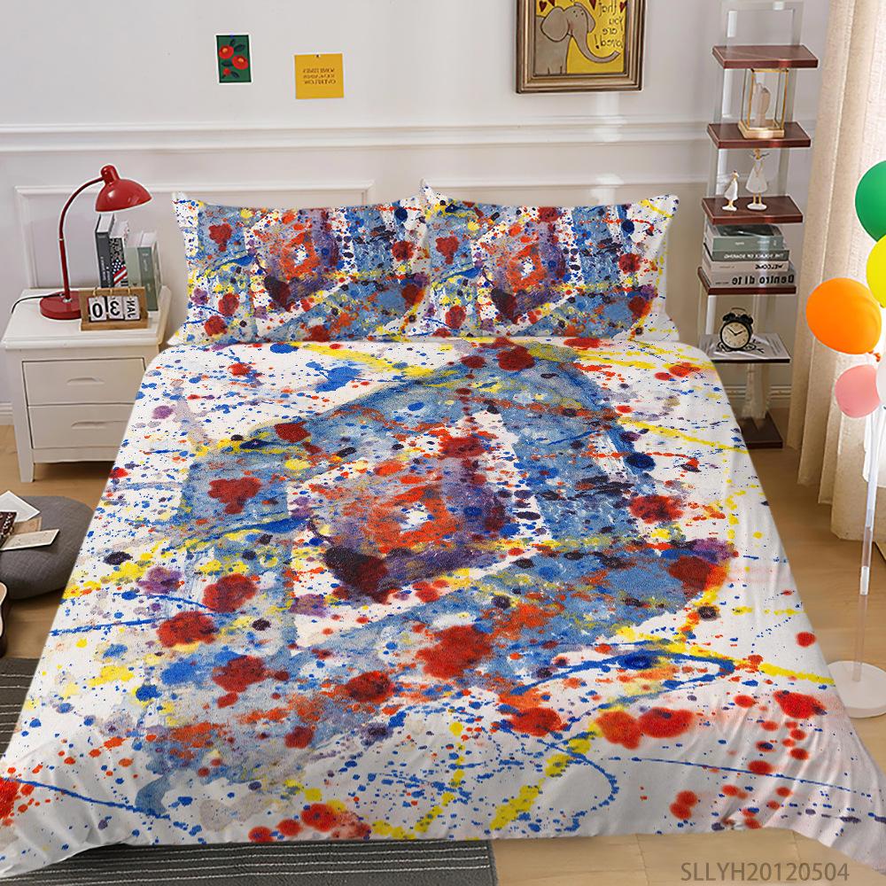 Portrait Oil Painting Series Quilt Cover Pillowcase Two Or Three-Piece Set Digital Printing Polyester