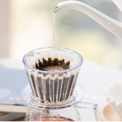 1pc  B75 Wave Coffee Dripper Crystal Eye Pour Over Coffee Filter Cups Coffee Maker Flat Bottom Increase Uniformity