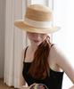 Tatiana Ardennes Ribbon Band Natural Raffia Boater Hat Ht8198 Ivory