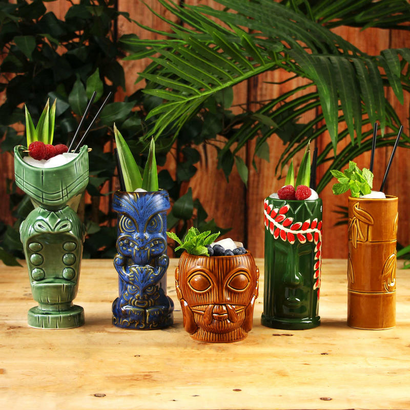 Owl Shape Tiki Mug Ceramic Cup Hot Sale Beer Cup Coffee Mug Tiki Cup Ceramic Crafts