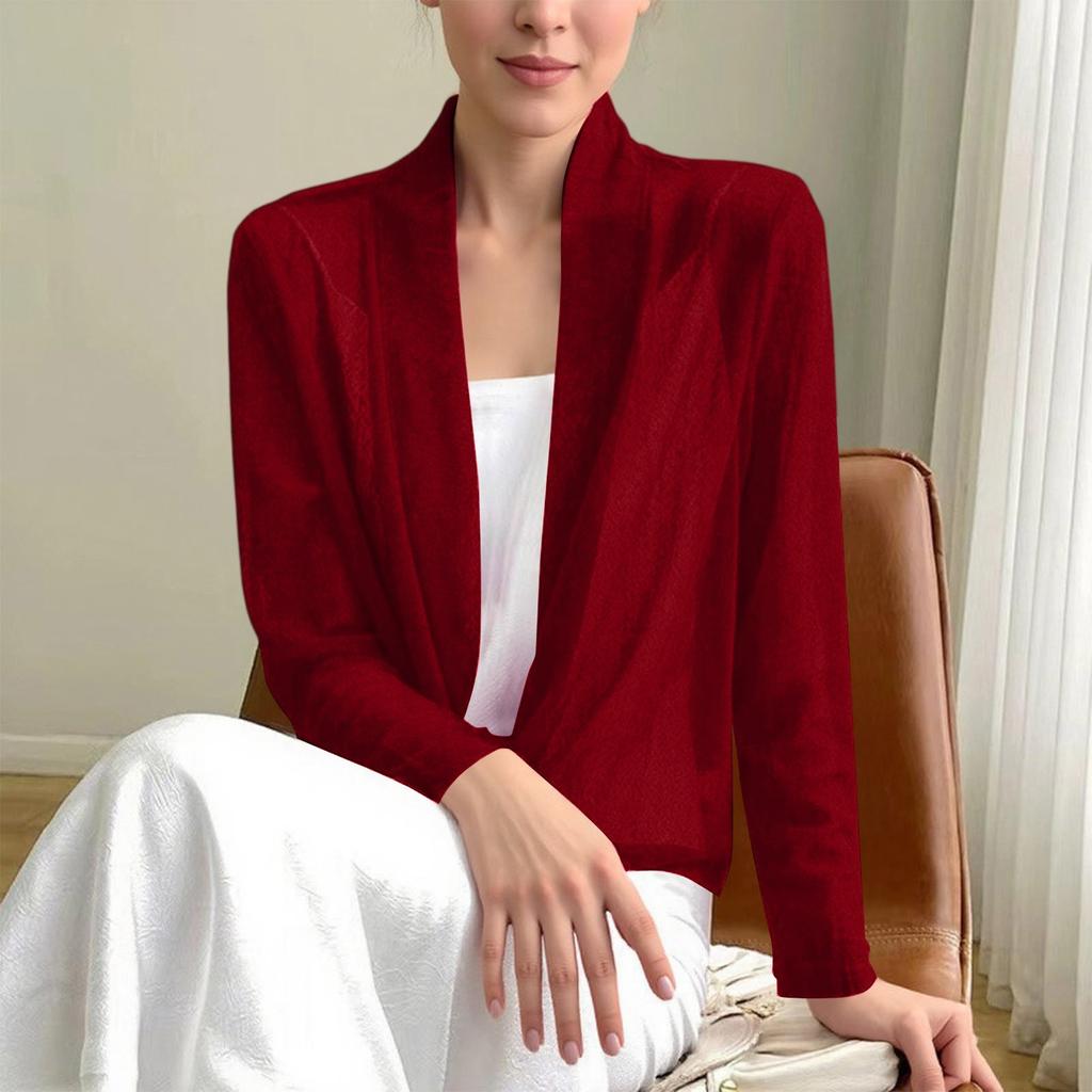 Damenmode Lässig Mode Schnürung Zwei-Wege Strickjacke Temperament Stretch Jacke