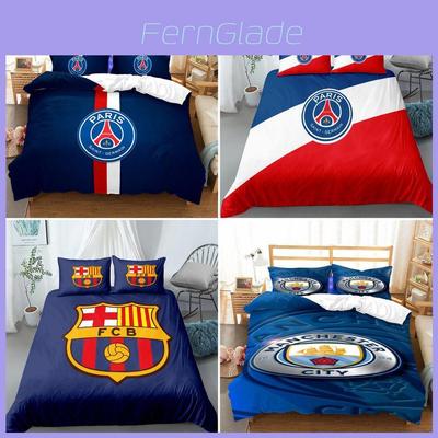 Soccer Team Logo Double 3 Piece Bedding Set-comfortable Dirt Resistant Home Textile