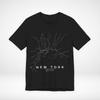 New York Train Map TShirt Minimalist Rail Network Graphic Tee Streetwear