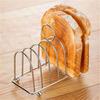 Stainless Steel Toasted Bread Rack Restaurant Home Bread Holder 6 Slices Food Tool Display Restaurant Chen Accessories