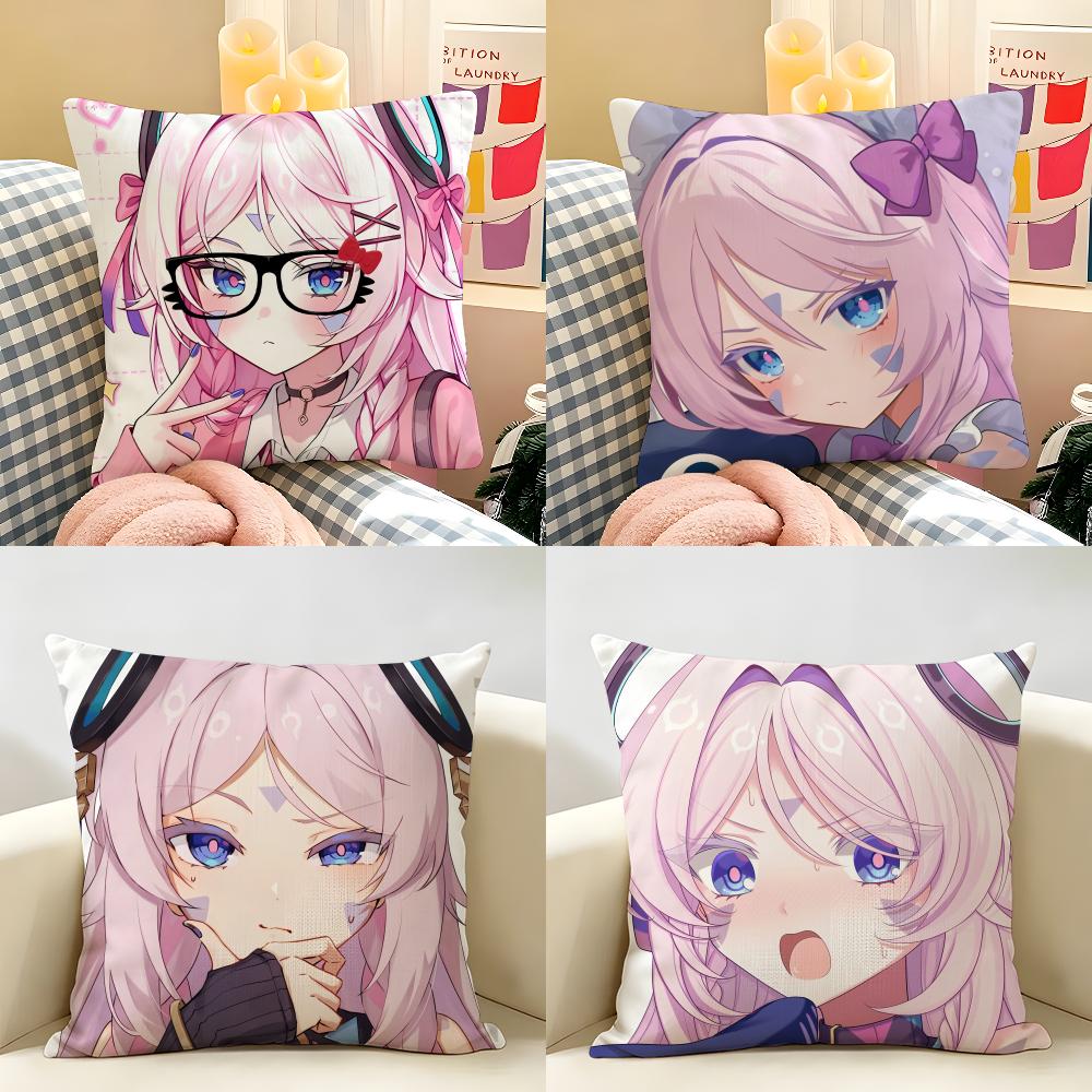 Genshin Impact Citlali Sexy Cushion Cover Natural Linen Organic Fabric DoubleSided Printing Room Sofa Decor Pillow Case