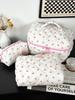 Simple Fresh Makeup Bag Large Capacity Multifunctional Cosmetic Storage Bag Portable Travel Toiletry Pouch for Cosmetics Brushes Toiletries Daily Use