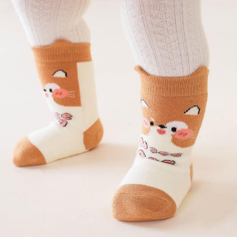 Baby Socks Girls Boys Candy Colors Socks Newborn Accessories Kids Toddlers Gift Infant Children Cartoon Animal Socks Clothes
