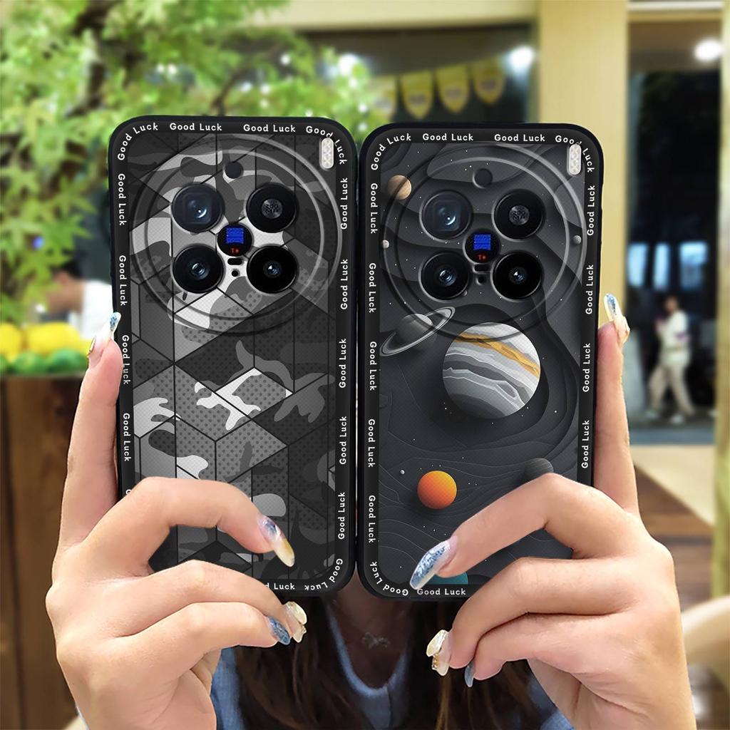 Back Cover Waterproof Phone Case For VIVO X200 Pro Full Wrap Protective Cute Fashion Design Cover Anti-dust Durable TPU