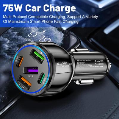 Multiple Car Charger Port Fast Car Charger Car Adapter Car Charger USB Car Adapter Multi-functional Car Charger Adapter For