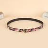 A Simple and Casual Belt with A Pin Buckle On The Lips and A Trendy Printed Fashion Strap, 2.4cm