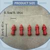 5Pcs 1/64 Fire Hydrant Models Miniature Ornaments Micro Landscape Diorama Scenes DIY Crafts Tiny