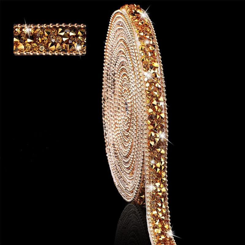 

1/2/3 ярда лента из смолы со стразами самоклеящаяся алмазная лента хрустальный рулон блестящий ремень из смолы с бриллиантами блеск для DIY искусства и ремесла Length 3 Yards