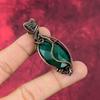 Faceted Zambian Emerald Pendant Copper Wire Wrapped Pendant Handmade Gemstone Pendant Copper Wire Wrap Jewelry Gifts For Her Amazing Pendant