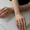 S925 Unique Silver Adjustable Ring For Women Highlighting Mesmerizing Moonstone Blue And