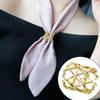 Silk Scarf Buckle Three Buckle Design Korean Style For Business/Casual Attire Clamp Scarf Anti Loosening Women Accessories