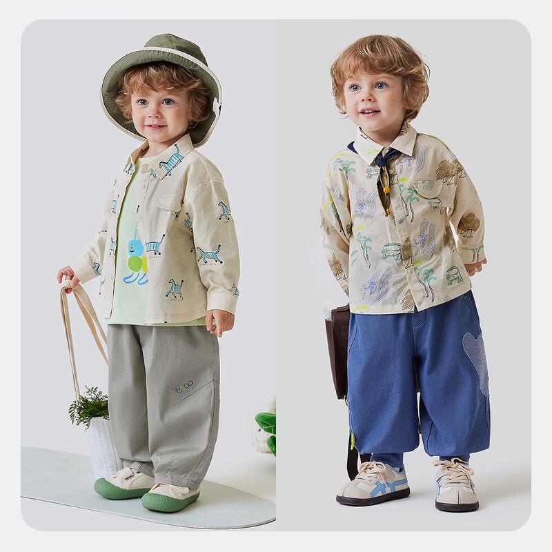 minibala Toddler Boys' Long Sleeve Casual Shirt