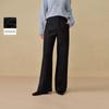 INMAN Women's Commuter Matte Drape Wide-Leg Trousers