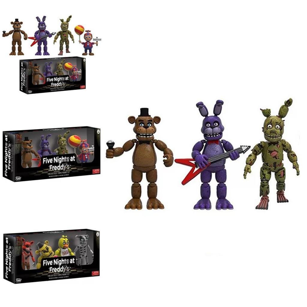Úžasné 4ks Akční figurky Five Nights At Freddy's Pizza Simulator Pro Ultimátní sbírku
