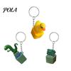 Duck Sound Button Keychain, Rechargeable Fidget Clicker with Real Sound & LED Light, Funny Interactive Desk Stress Relief Toy Gifts for Adults