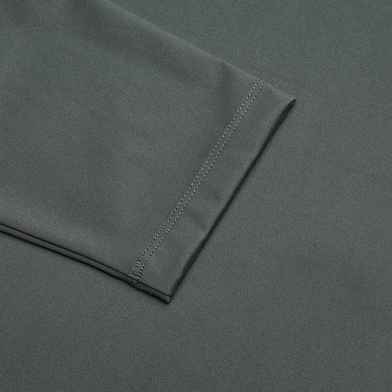 Fila Fleece Knit Long Sleeve Polo Shirt Men Tops Military-Green F11M513201FDG