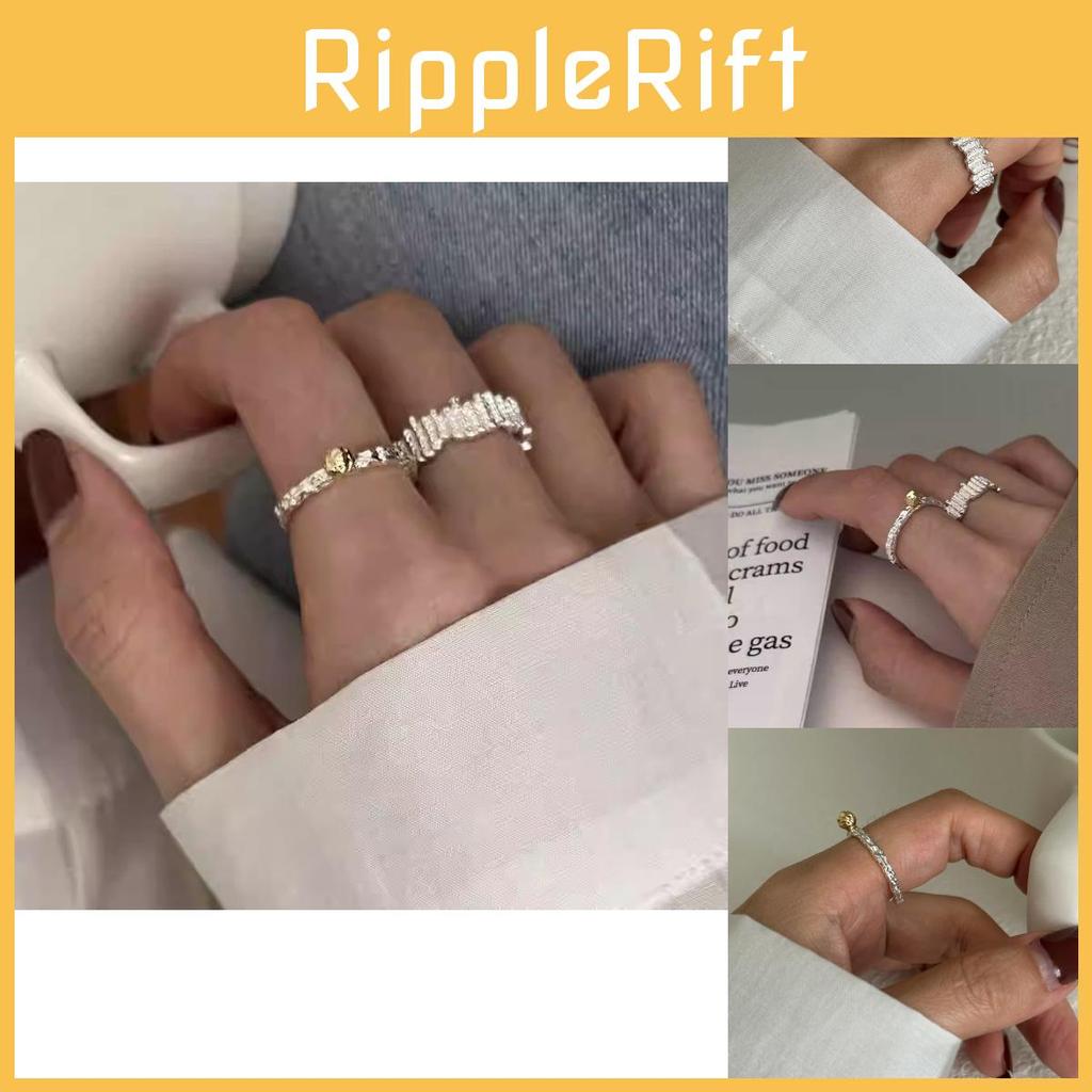 Fashionable Open Adjustable Copper Ring With Unique Geometric Design For Womens Jewelry