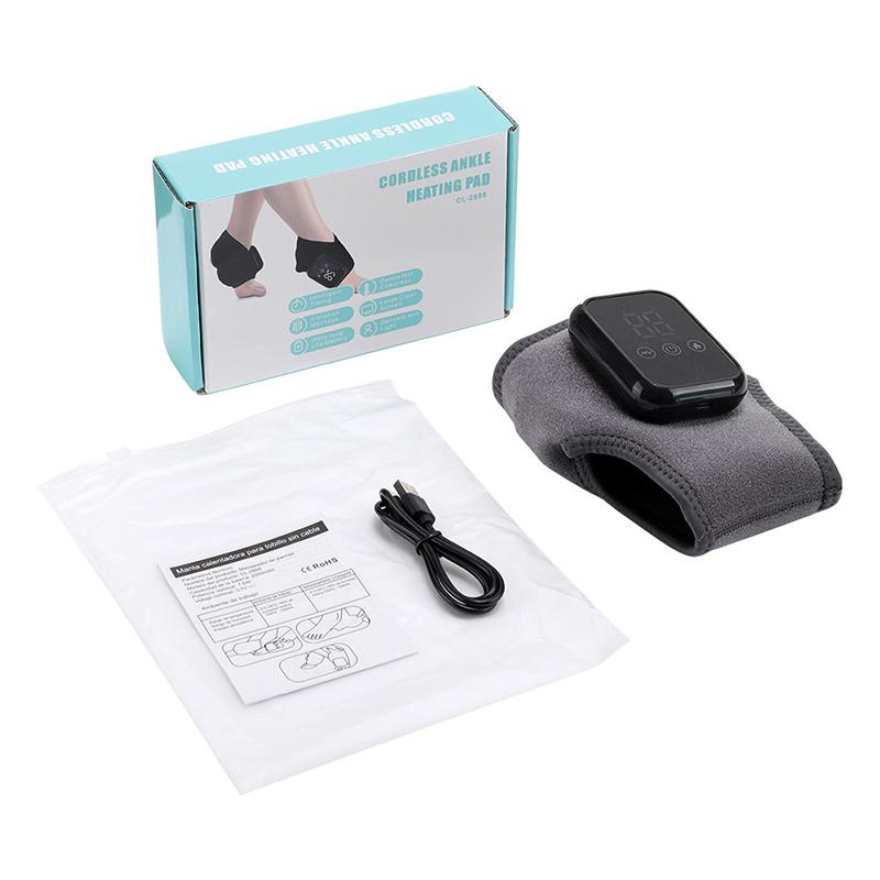 

Triple Function Heated Foot & Ankle Massager, Utilizes Vibration and Compression Measures