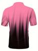 Sommer-Stil Herren Kurzarm-Poloshirt mit 3D-Gradientenmuster-Print - Street Casual Modisch und Bequem
