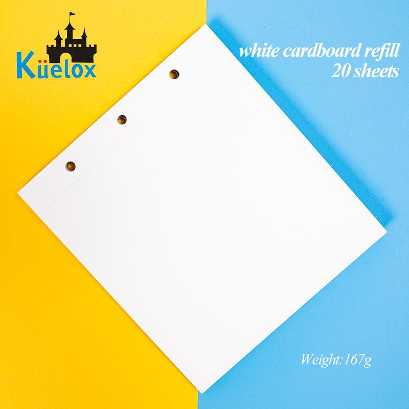 Kuelox Black/White Oil Pastel Painting Book Cardboard Refill 20 Sheets 240g Painting Paper Profession Student Art Supplies