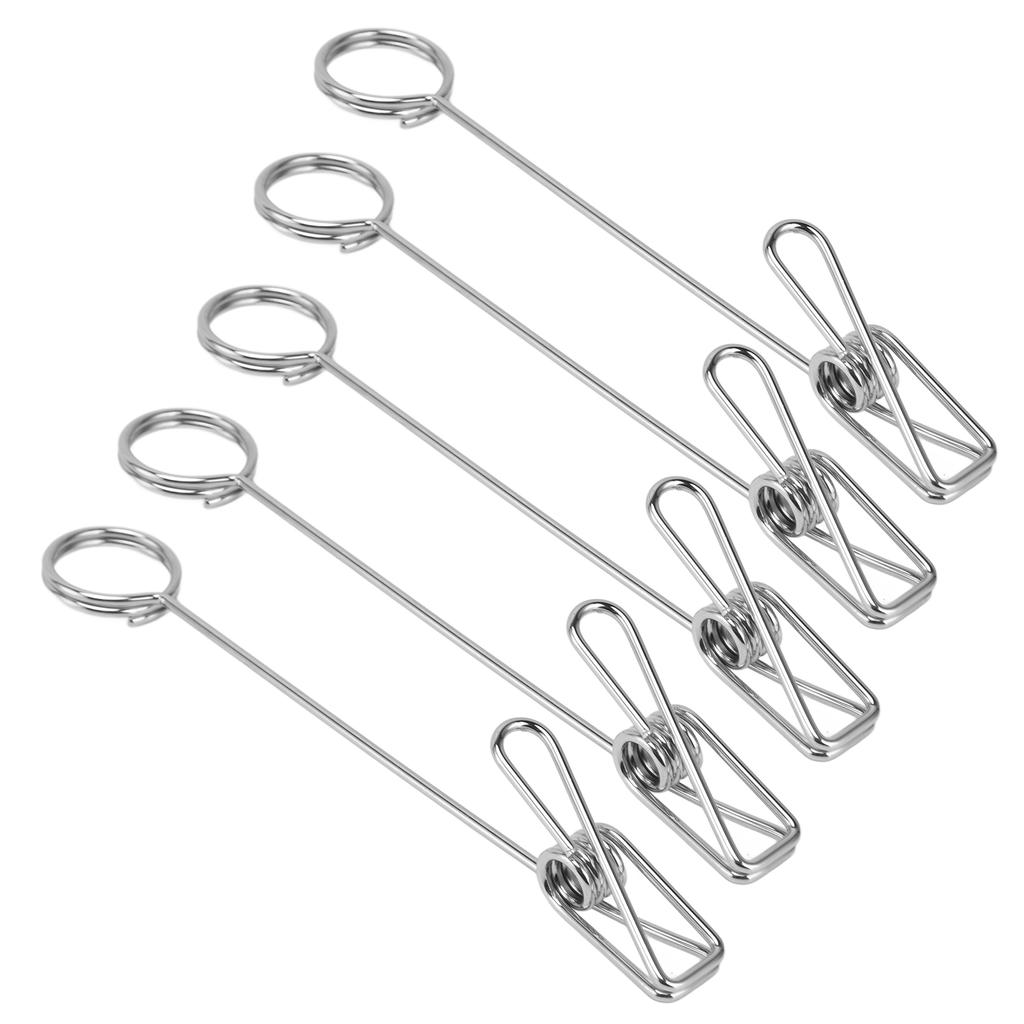 5Pcs Photo Holder Premium Metal Anti Oxidation Simple Design Electroplating Process Widely Used Plac