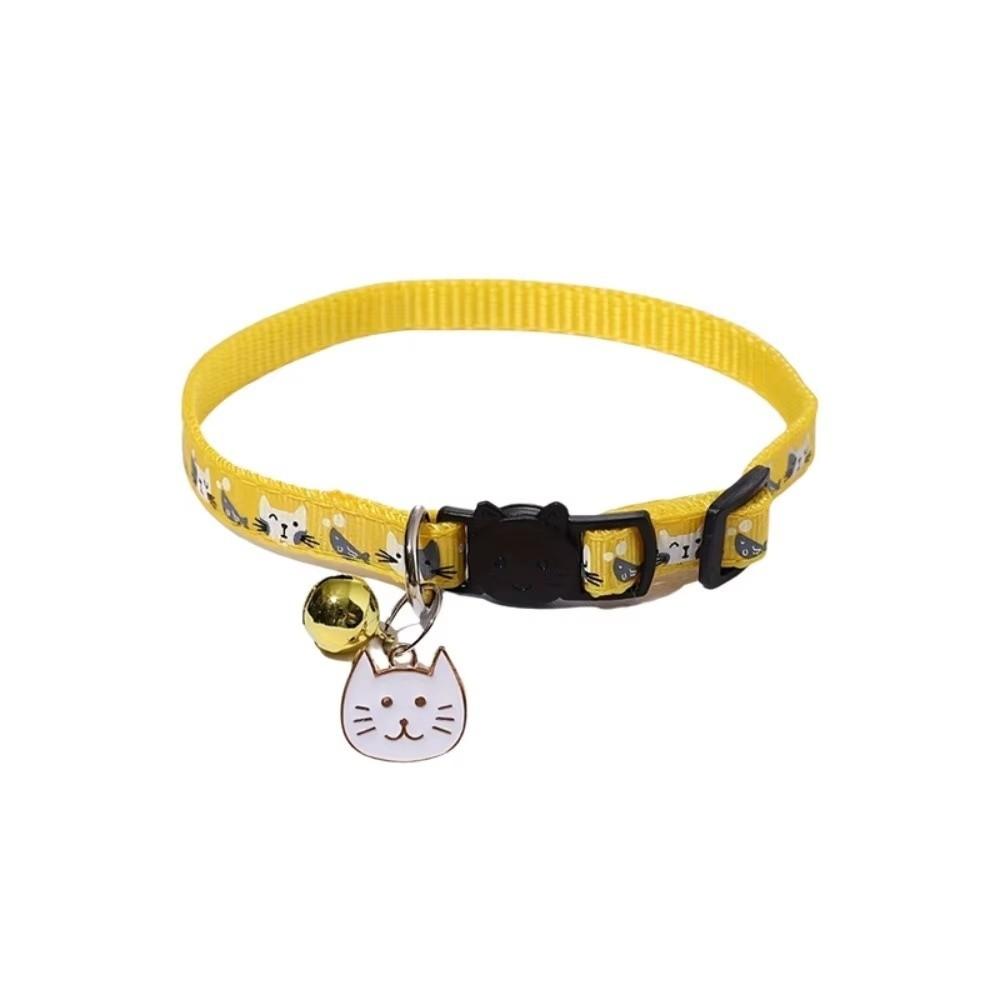 Quick Release Buckle Cat Collars Bell Kitten Necklace Cute Pet Collar For Dogs