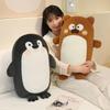 New Cute Animal Plush Cushion Pillow - Perfect for Bedside, Sleep, or as a Birthday Gift