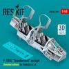 Reskit Cockpit Instrument Panel and Console Hobby Plastic Model Parts 1/48 F-105G w/3D (for Boss) RSKU48-0399 (Airplane)
