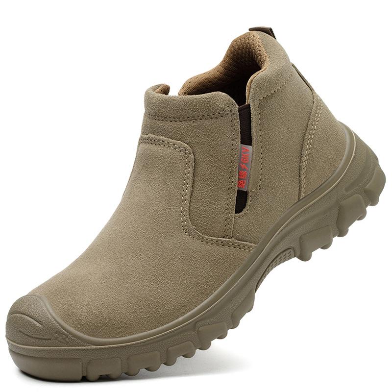Welders' Steel Toe Spark-Resistant Safety Shoes: Anti-Smash, Anti-Puncture, 6kV Insulation for Construction